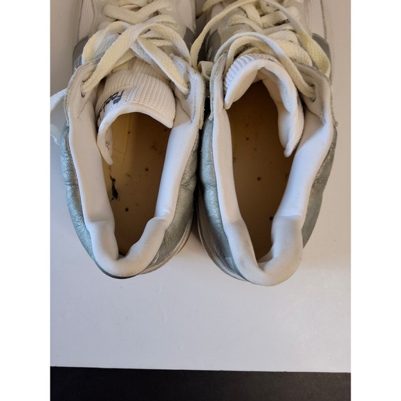 Vintage FootJoy Mens Shoes White Silver Suede 
 Hi Top Sneakers Gum Sole 11.5 main image 9